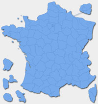 Carte des dpartements Franais